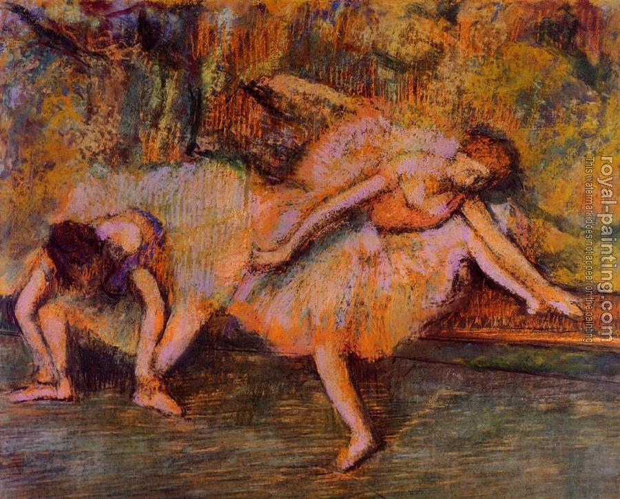 Edgar Degas : Two Dancers on a Bench
